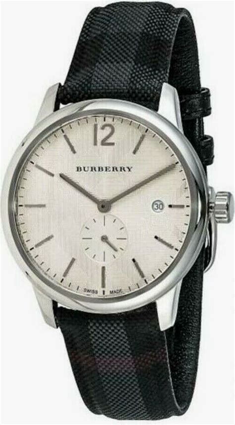 bu10008 burberry|Burberry BU10008 40mm Silver Stainless Steel Case with Black .